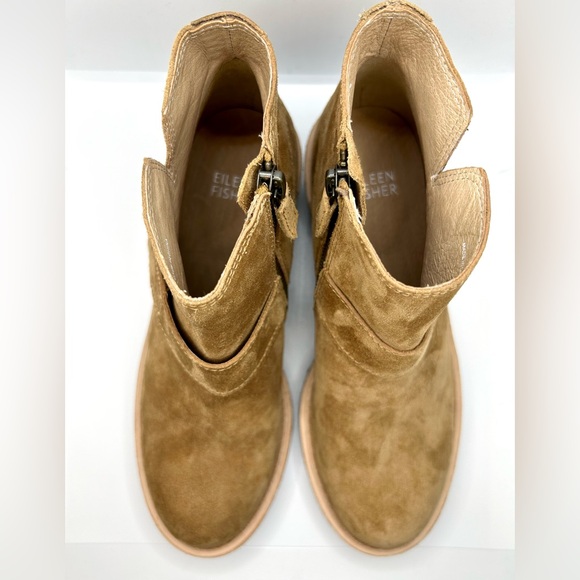 NWOT Eileen Fisher Cargo Platform Wedge Ankle Bootie. Color: Savana Size: 6.5 - Picture 8 of 15